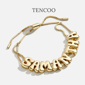 新年礼物 TENCOO光感滑块字母手链定制字母抽绳盒子链小众手饰