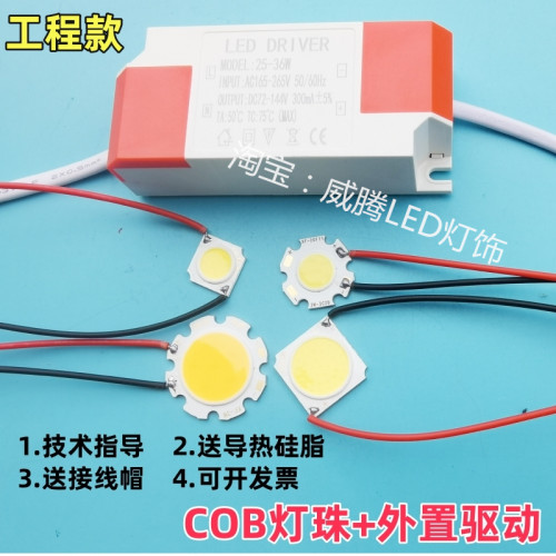 COB带线灯珠+外置驱动灯片