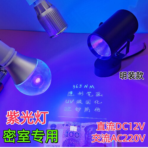 紫光低压隐形笔验钞密室灯泡