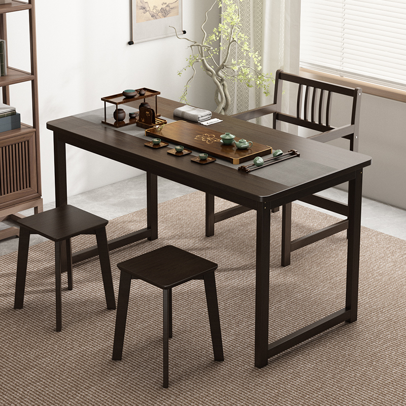 新中式实木茶桌椅家用客厅禅意茶室桌泡茶桌办公室功夫茶几小茶台