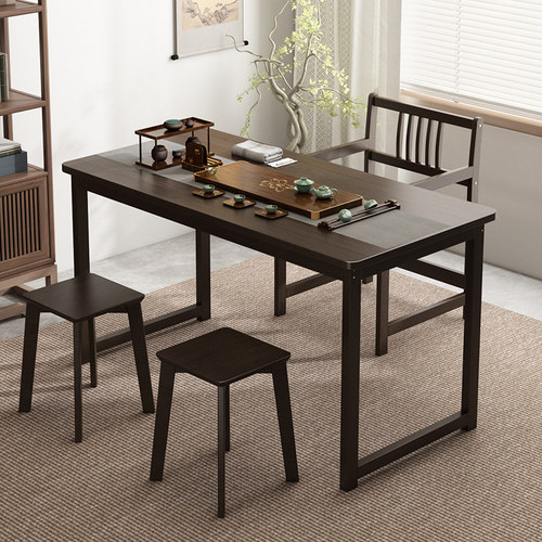 新中式实木茶桌椅家用客厅禅意茶室桌泡茶桌办公室功夫茶几小茶台