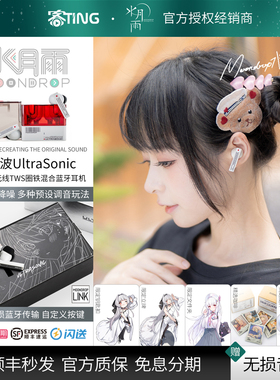 水月雨 超声波/UltraSonic 真无线主动降噪圈铁TWS入耳式蓝牙耳机