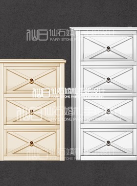 O041白色欧式桌子橱柜壁橱木质欧式柜子婚礼手绘道具素材PSD文件