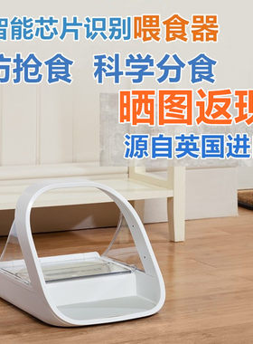 猫咪自动喂食器英国识别食盆