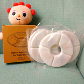 小花自动饮水机 猫狗饮水器配件活性炭 圆形滤芯棉4片装