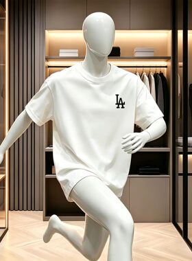 短袖男t恤纯棉宽松2026新款时尚简约打底衫夏季衣服百搭潮流体恤