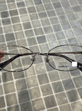 日本代购ZOFF眼镜TRAD METAL 椭圆金属女ZY242032近视眼镜送镜片