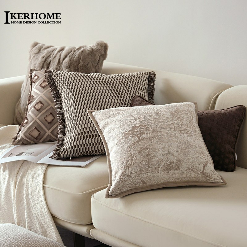 IKER高级感美拉德色系抱枕