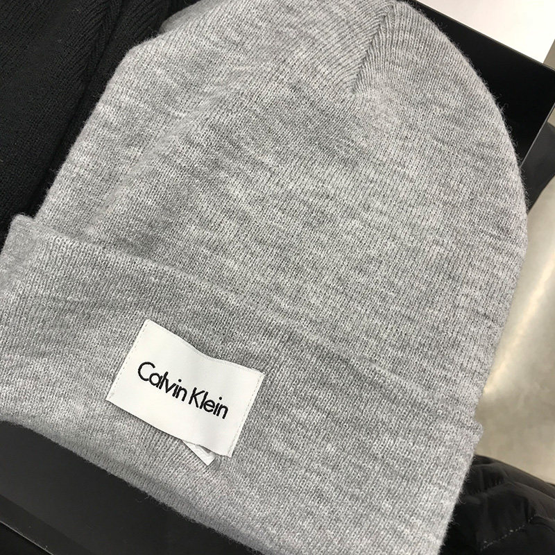 ck calvin klein春秋男女帽子街头潮流保暖针织毛线帽冬季防寒