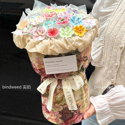 景德镇陶瓷花束成品生日礼物女生母亲节送妈妈长辈女友闺蜜国风