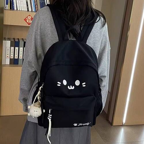 高颜值可爱卡通双肩包初中女孩高中学生书包萌休闲旅游轻便小背包