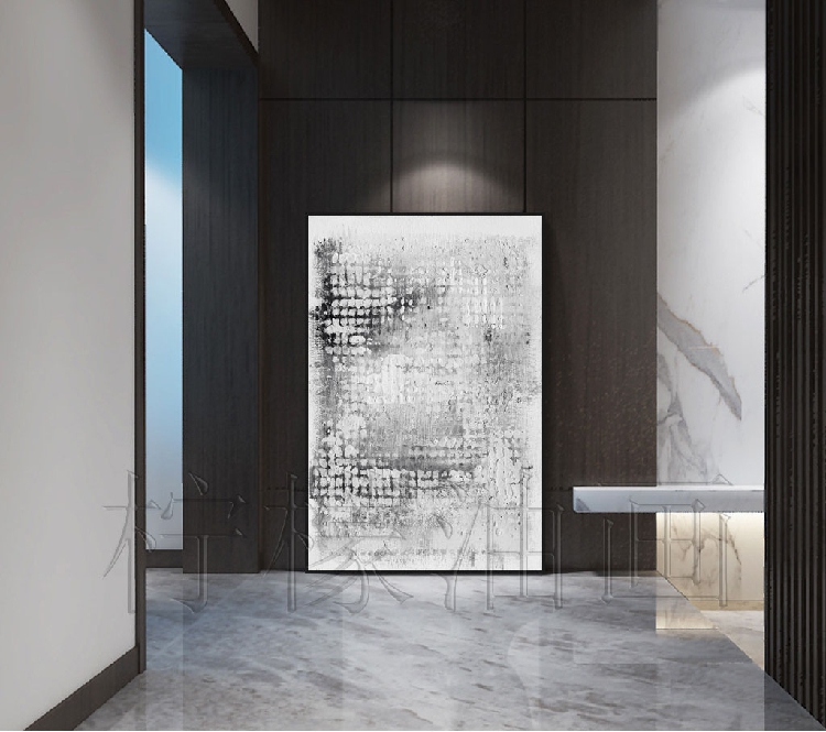 高档现代简约工业风格装饰画极简装饰画客厅玄关挂画样板间挂画图片