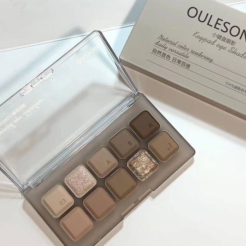 正品低饱和灰粉水泥盘10色眼影盘高颜值大地色珠光哑光烟熏妆日常,彩妆/香水/美妆工具,眼影,淘宝优惠券,粉丝福利购,淘宝优惠卷