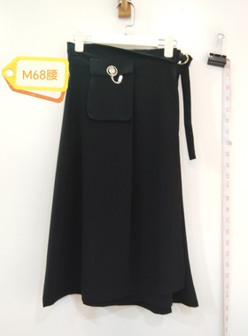 黑色A裙拼接质感半身裙 咨询库存下单 68腰