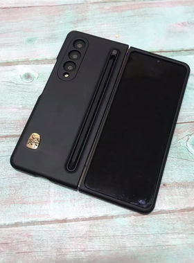 三星z fold4手机壳防摔w23带笔槽z fold3全包心系天下w22原厂z fold5情侣官方同款套高级感w24