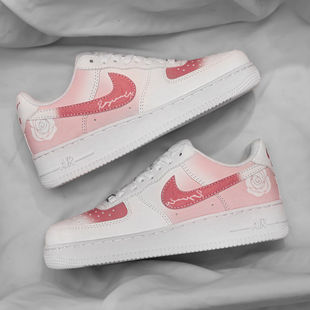 aj女鞋2026新款空军一号玫瑰之名af1情侣aj1男款百搭运动休闲板鞋
