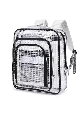 包邮无尘防静电双肩包网格加厚耐用工具收纳包PVC透明工作斜挎包