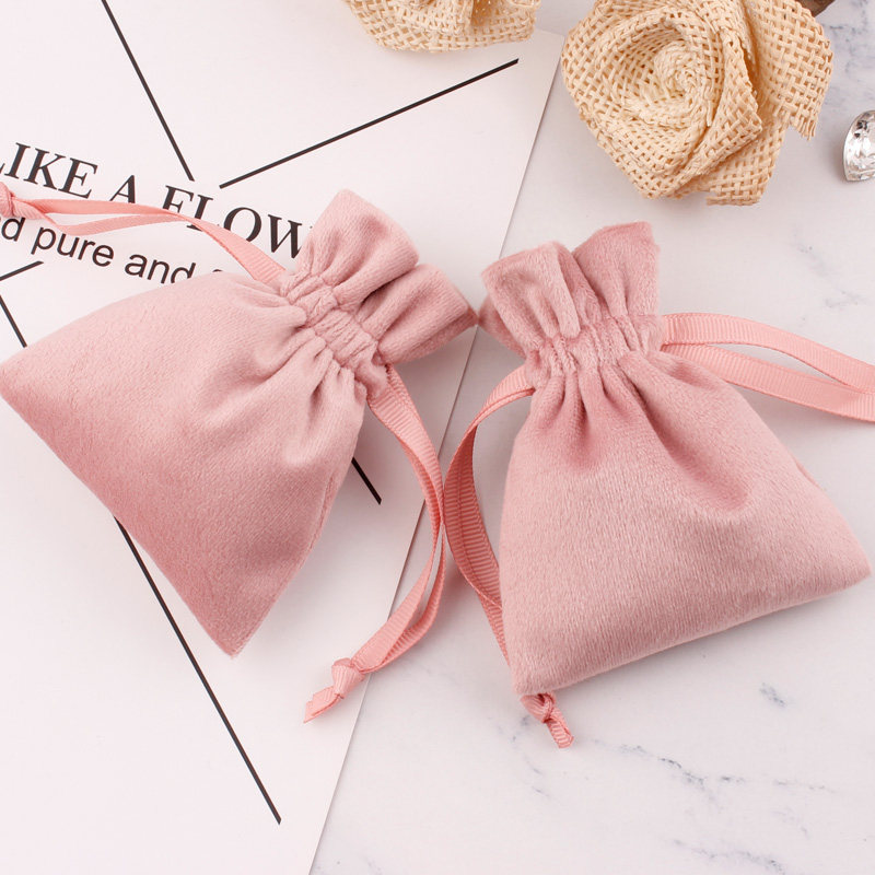 丝绒饰品袋抽绳束口袋水晶手链耳环项链胸针发夹徽章收纳袋定制