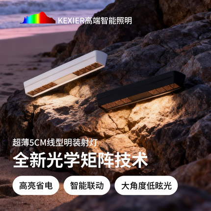 明装护眼格栅射灯客厅超薄LED卧室涂鸦ZigBee智能防眩斗胆无主灯