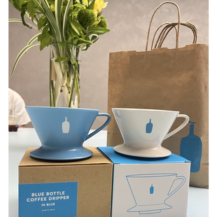 原装bluebottle蓝瓶咖啡过滤杯经典手冲咖啡滤杯蓝白蓝瓶杯子礼物