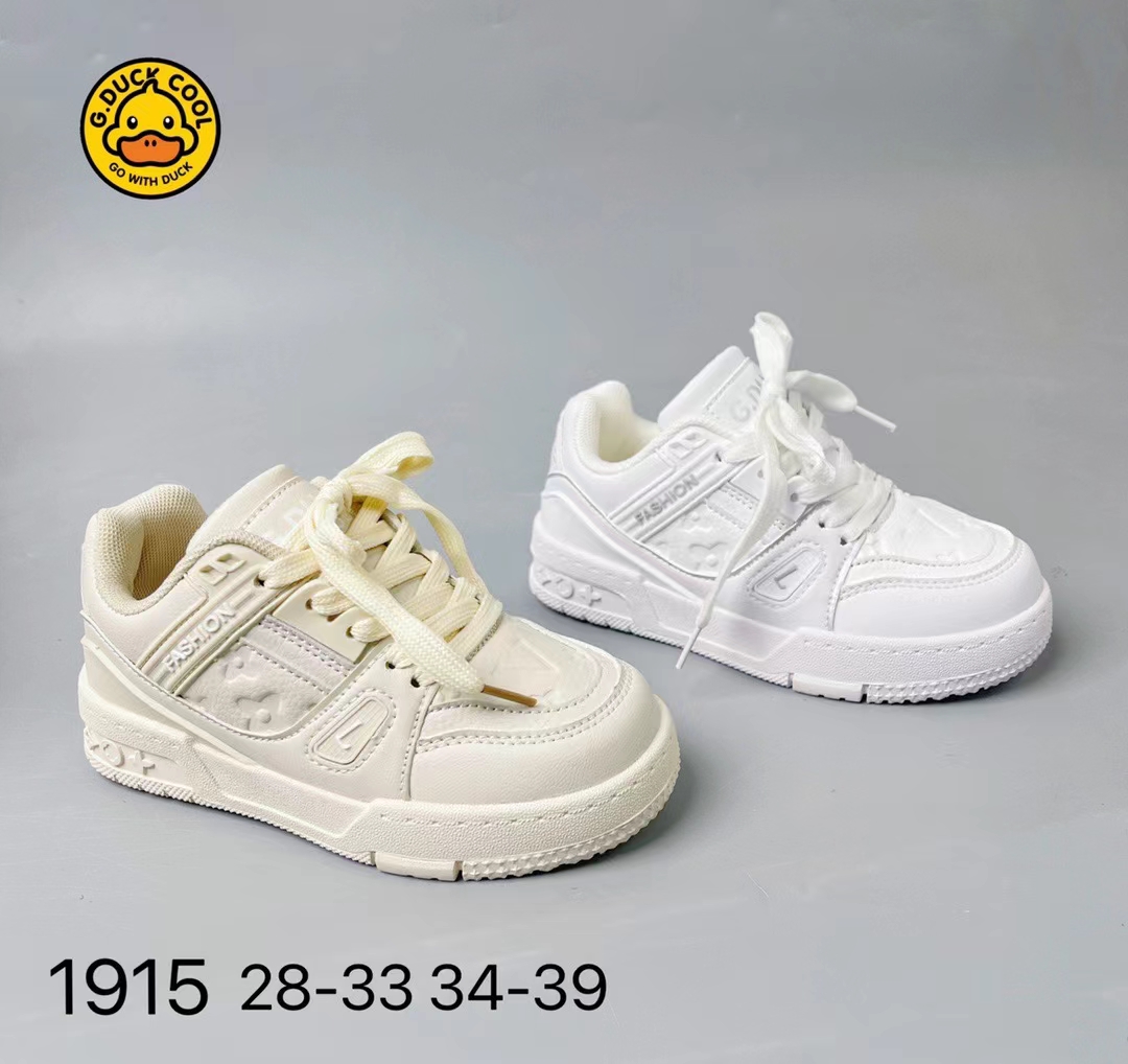 新款休闲舒适轻便板鞋绑带魔术贴两用童鞋百搭小白鞋