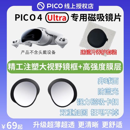 【注塑精工】Pico 4 Ultra 磁吸镜片 近视镜片 磁吸眼镜 磁吸贴片