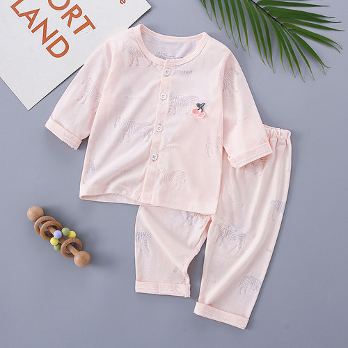 夏季婴儿超薄款空调服家居服睡衣