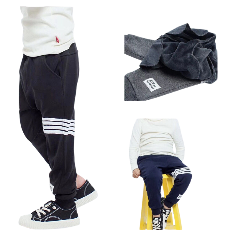 一体绒宽松男童休闲学生卫裤