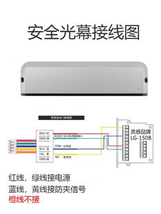 自动门安全光幕防夹安全光线感应门电动玻璃门防夹红外感应器探头