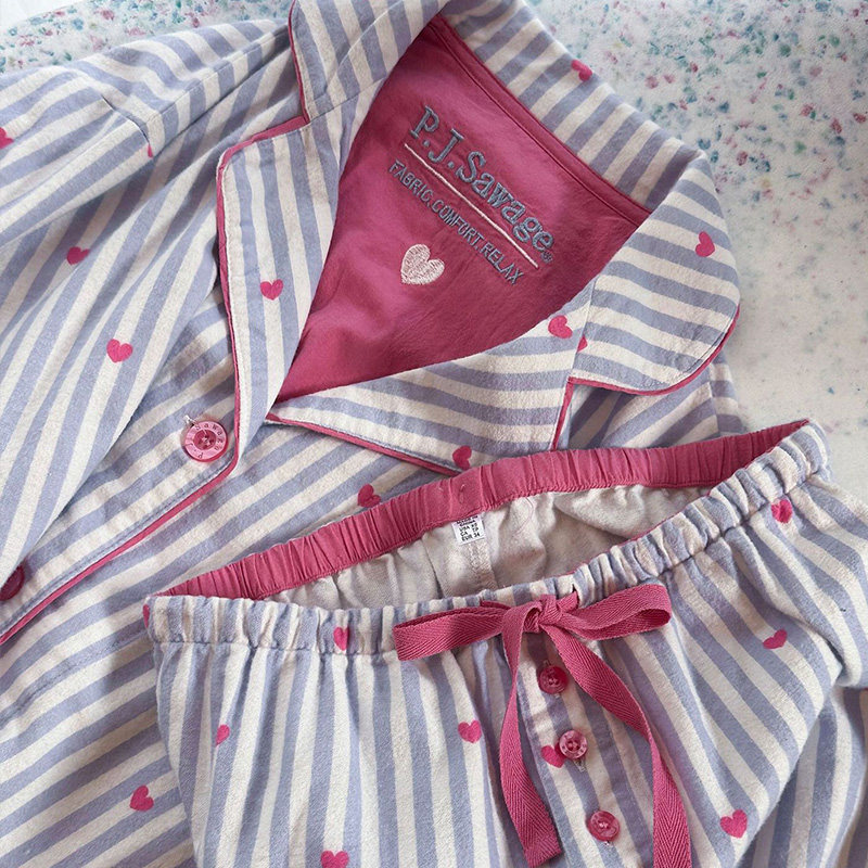 pjs情侣磨毛棉月子可穿居家服