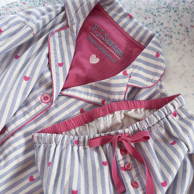 pjs情侣磨毛棉月子可穿居家服