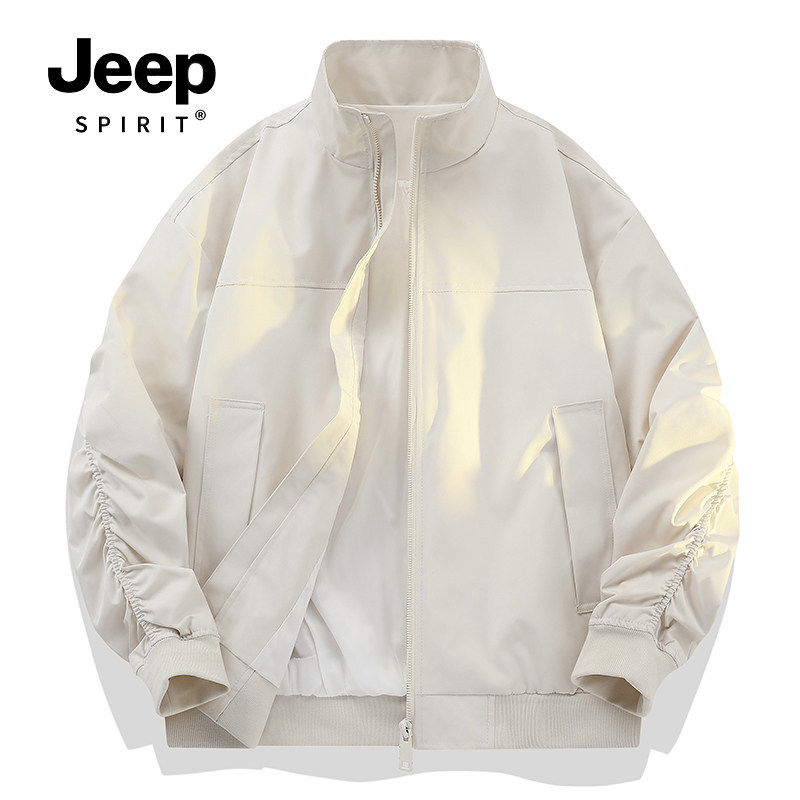 JEEPSPIRIT立领飞行员夹克男