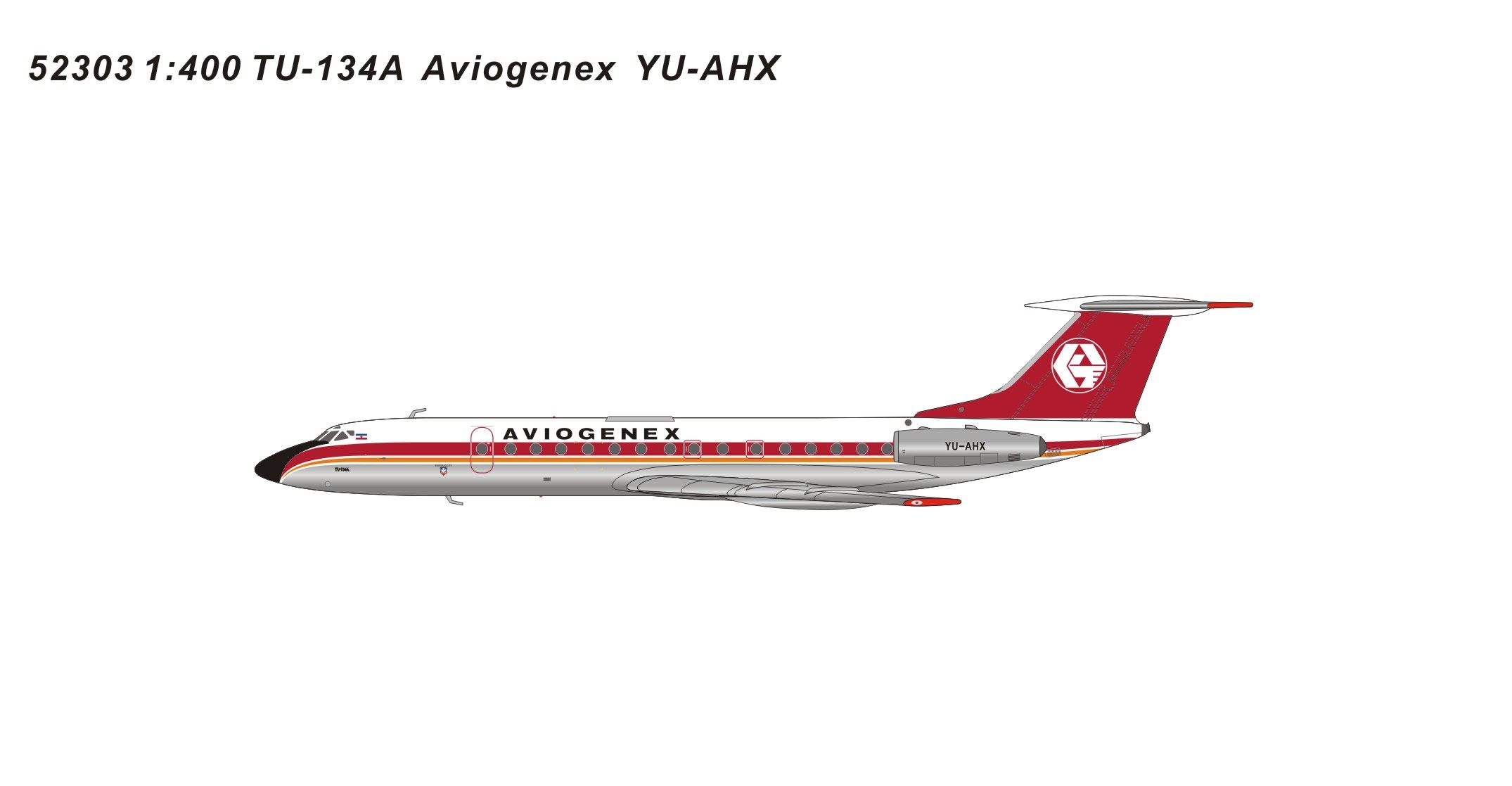 1400Tu-134PandaModel合金