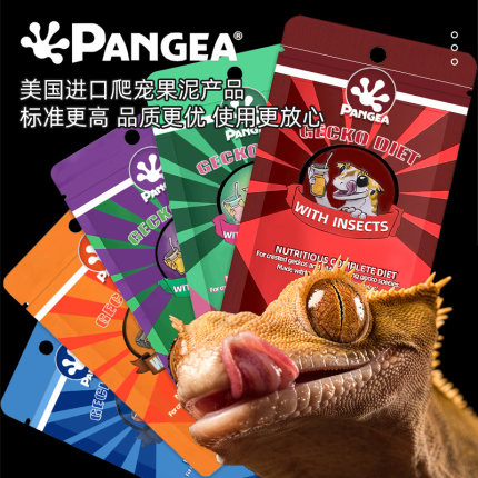 盘古Pangea爬虫果泥睫角巨人守宫盖勾亚魔物爬宠水果昆虫混合饲料