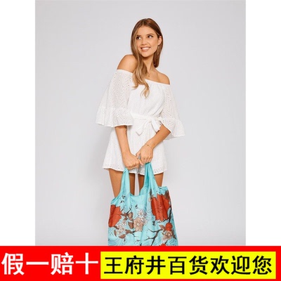 EnviroSax樱色春卷包复古雕花系列购物袋可折叠防泼水轻便单肩包