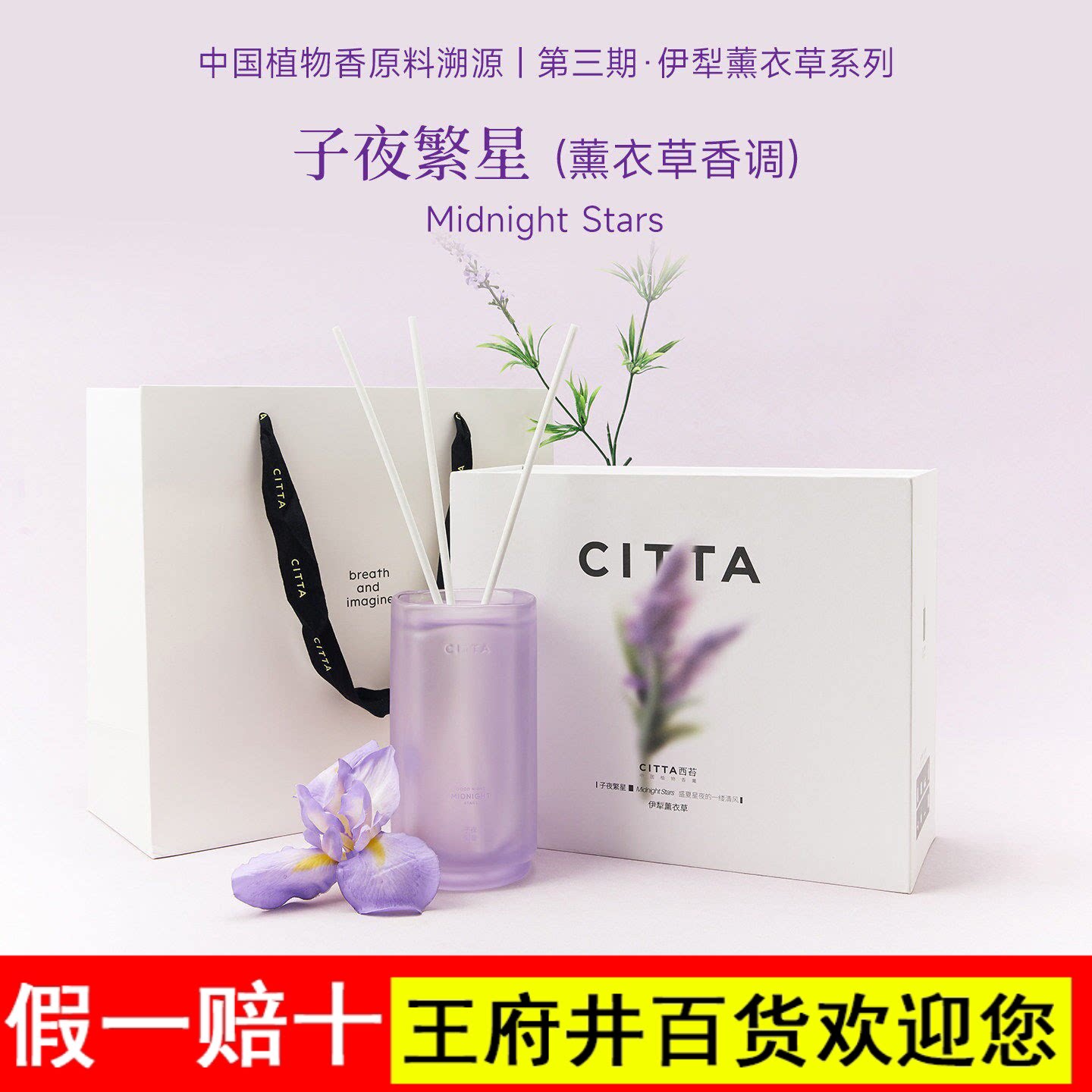 CITTA西苔伊犁薰衣草无火香薰精油礼盒舒眠香氛家用大容量500ml