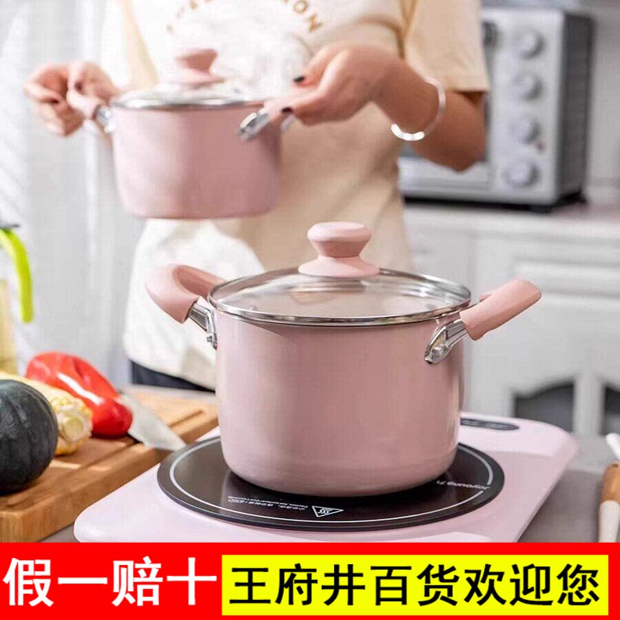 双面陶瓷 无化学涂层 加深陶瓷汤锅不粘锅 16.18.20.22CM