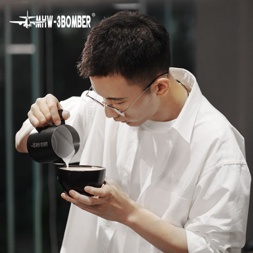 MHW-3BOMBER轰炸机专业咖啡拉花缸尖嘴 打奶缸打奶泡杯拉花咖啡杯