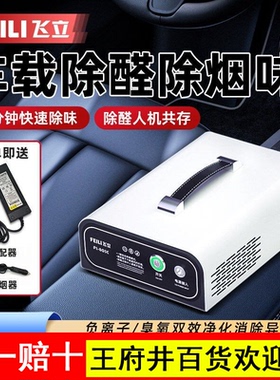 飞立臭氧消毒机汽车负离子车载臭氧发生器消毒器小型送女友FL803C