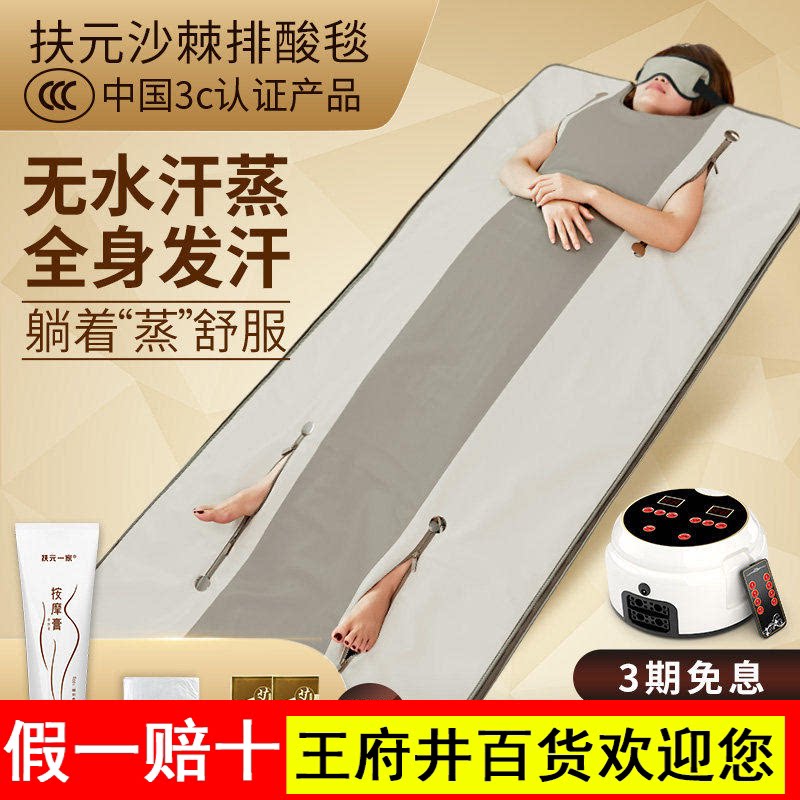 扶元沙棘排毒汗蒸袋家用全身排湿排寒汗蒸毯桑拿发汗仪器美容院