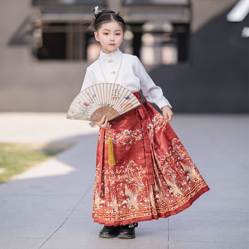 马面裙女童2024新款儿童古风汉服