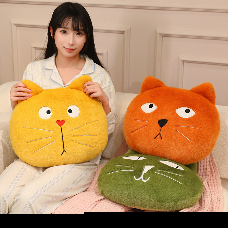 可爱猫咪坐垫卡通沙发办公座椅靠垫靠枕加厚防滑坐垫椅垫抱枕趴枕