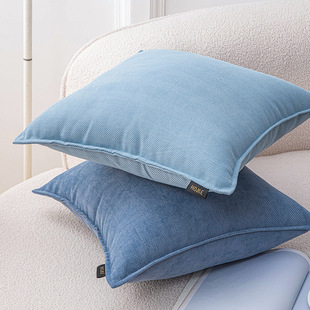 奶油风雪尼尔抱枕套轻奢加厚超柔客厅沙发靠枕正方形大靠垫可拆洗