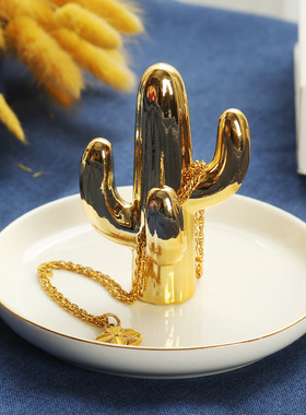 ins北欧简约陶瓷首饰盘戒指盘收纳盘碟客厅卧室卫浴装饰家居摆件