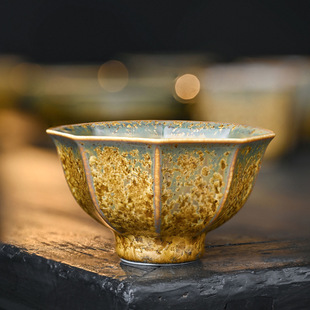 青瓷结晶大号主人杯复古品茗杯单杯高档个人专用茶杯茶盏功夫茶具