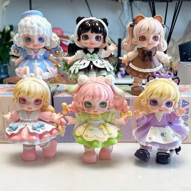 新款森灵茶话会系列盲盒网红手办公仔可爱女孩玩偶摆件潮流礼物