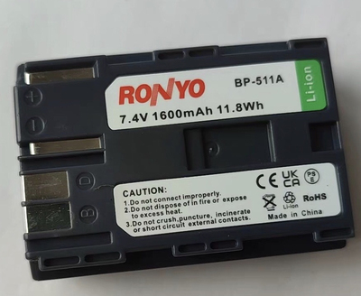 适用佳能ccd相机电池BP511A LPE5 LPE10 LPE17 相机型号300D 5D 20D 50D EOS 40D 30D 10D G6 G5 G3 G2