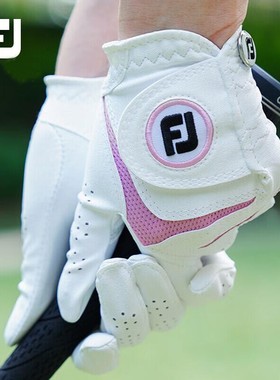 正品Footjoy高尔夫手套女士WeatherSof 耐用柔和FJ高尔夫女手套