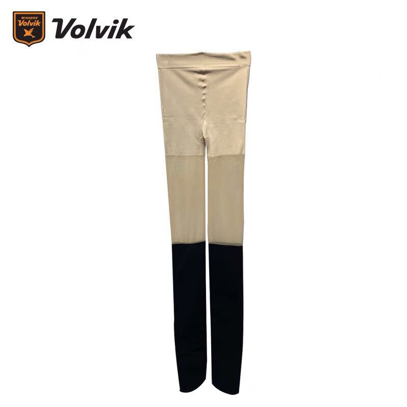 Volvik高尔夫女款拼色打底裤隐形假两件 夏超薄户外运动裤丝袜
