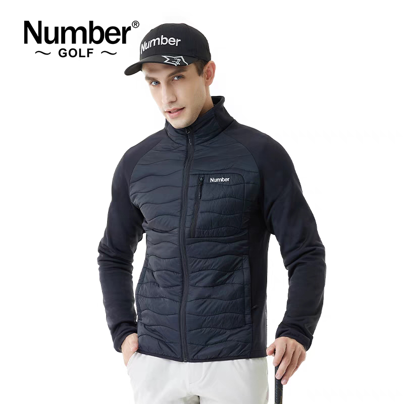 Number高尔夫男式上衣秋冬保暖夹棉外套M0322007高尔夫运动外套